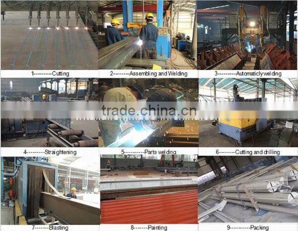 fast assemble prefabricated steel building