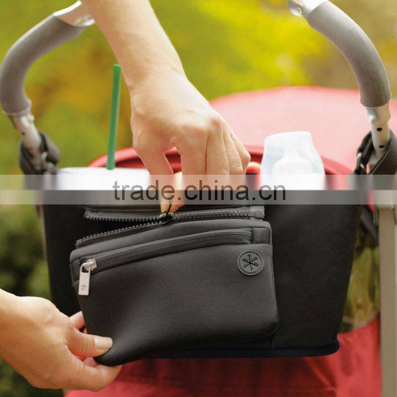 Neoprene Stroller Organizer with Cup Holder