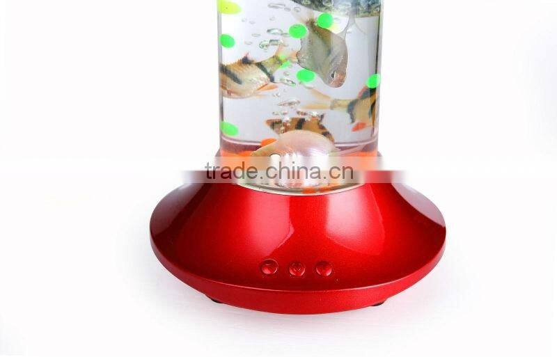 Voice Control LED Pretty Fish Tank Wireless Bluetooth Speaker with Radio