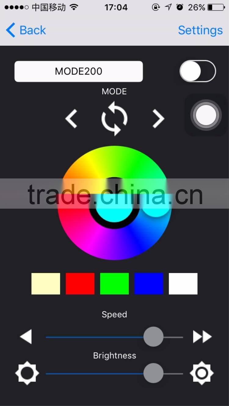 Programmable APP Control Dream Magic Color Chasing LED Strip SMD 5050 RGB with Digital Built-in IC 200 Modes Waterproof IP67