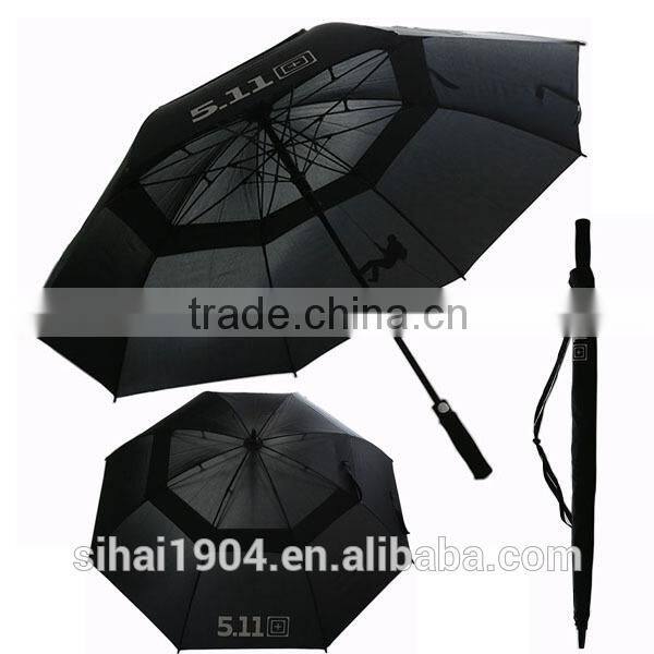 Black Friday double layer cheap windproof golf umbrella wholesale