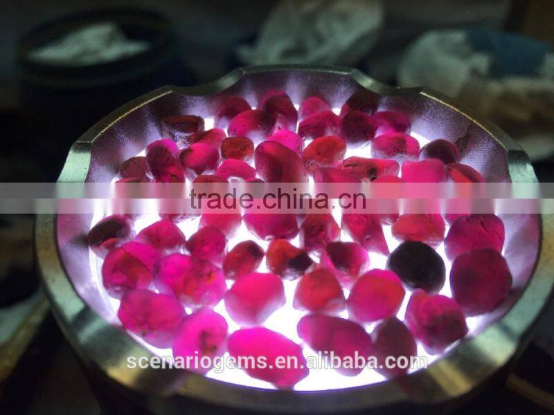 Top Quality Natural Purple Garnet Rough 6-8MM