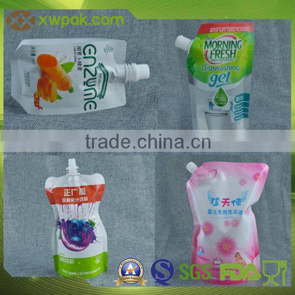 resealable stand up pouch with spout
