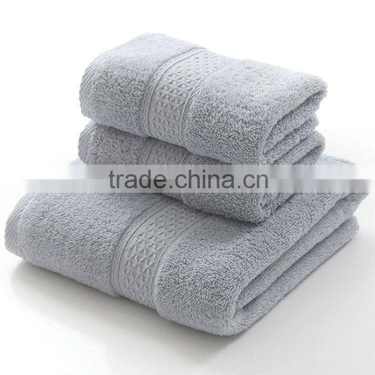 100% cotton jacquard bath face towel set high quality China suppliers