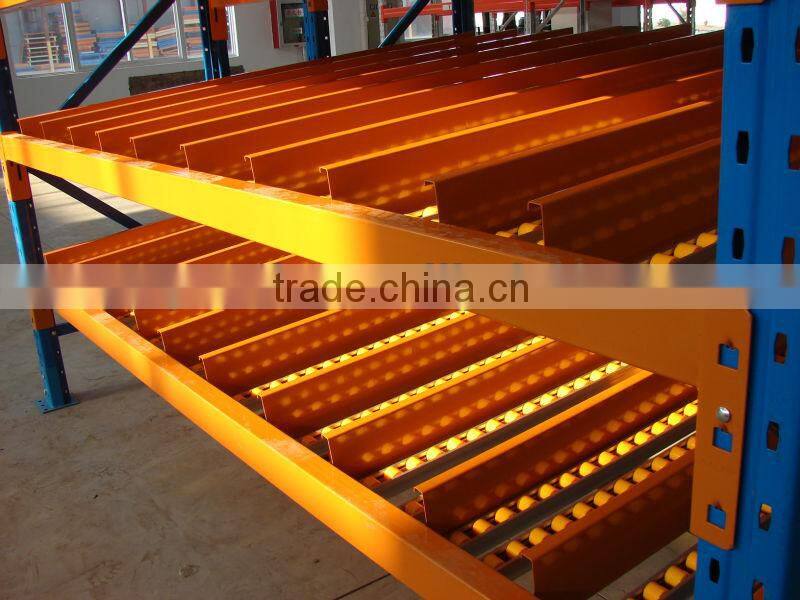 FIFO storage and shelving system