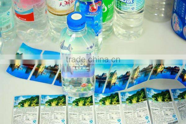 Adhesive label for bottles Non-dry adhesive sticker