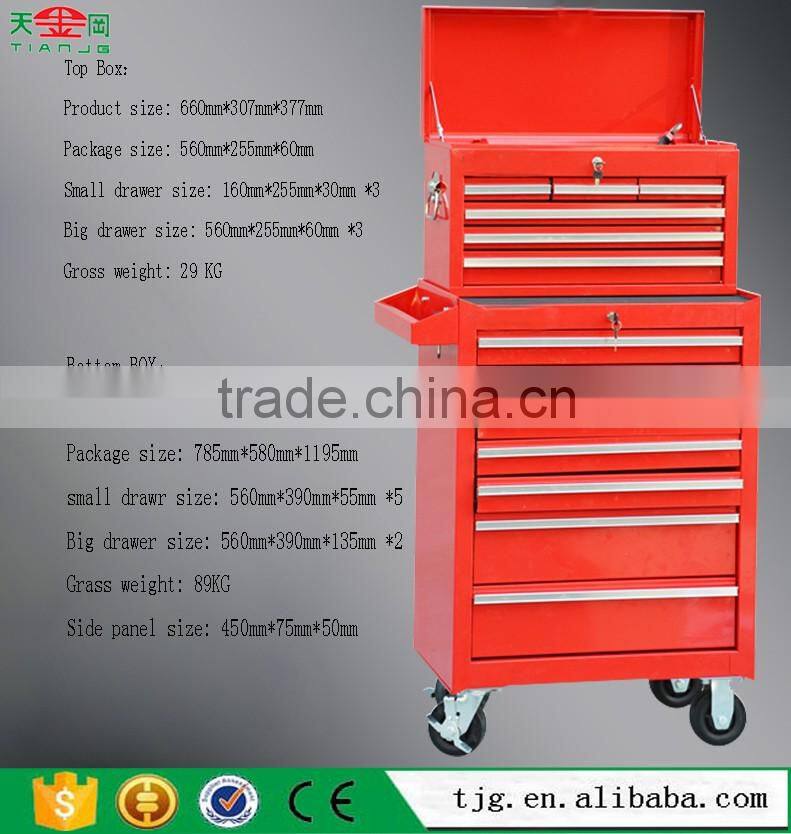 TianJinGang Rolling Tool Chest US General Tool Box Keys Workshop Cabinet Supplier