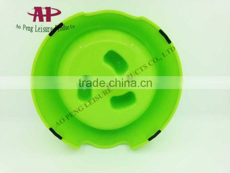 2016 Best Selling Dog Plastic Products Big Plastic Dog Cat Slow Feeder Bowls