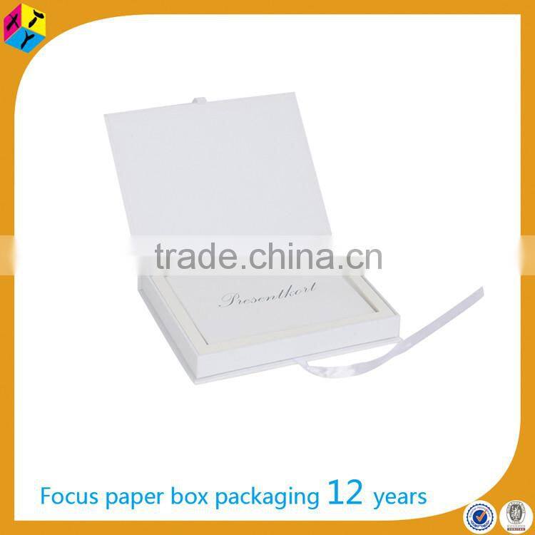 white customized hair extension packaging box