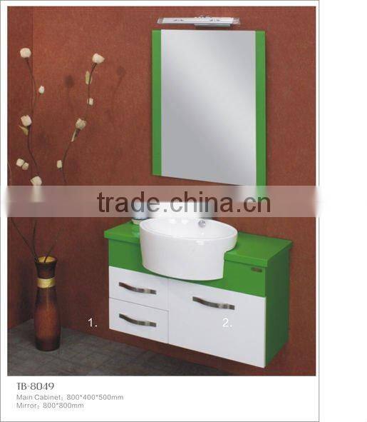 cheap price simple white corner bathroom cabinet