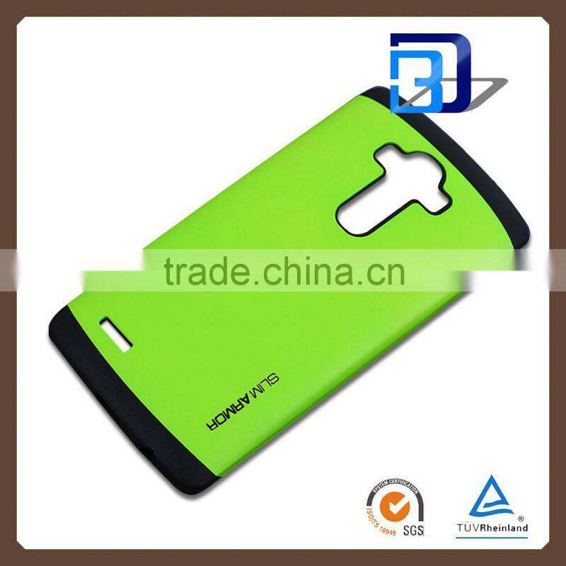 Manufacturer Wholesale Shockproof Heavy Duty Armor case cover 2 in 1 Armor slim case For LG G4 Rugged armor case factory price