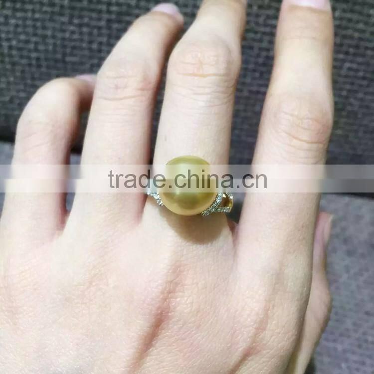 2016 new design pearl finger ring