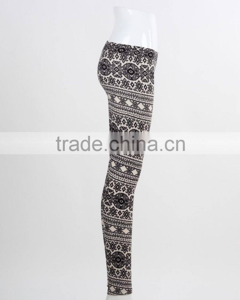 F5W31041 Girl Aztec Printed Leggings