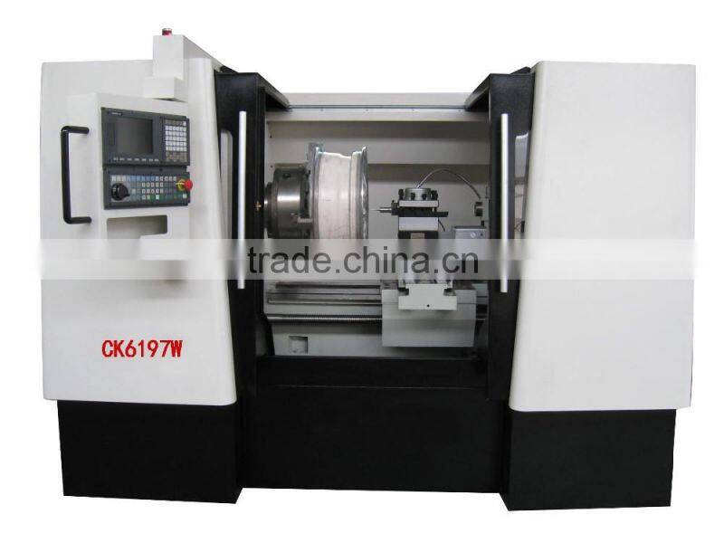 cnc machine for alloy wheels CK6197W rim repair machine