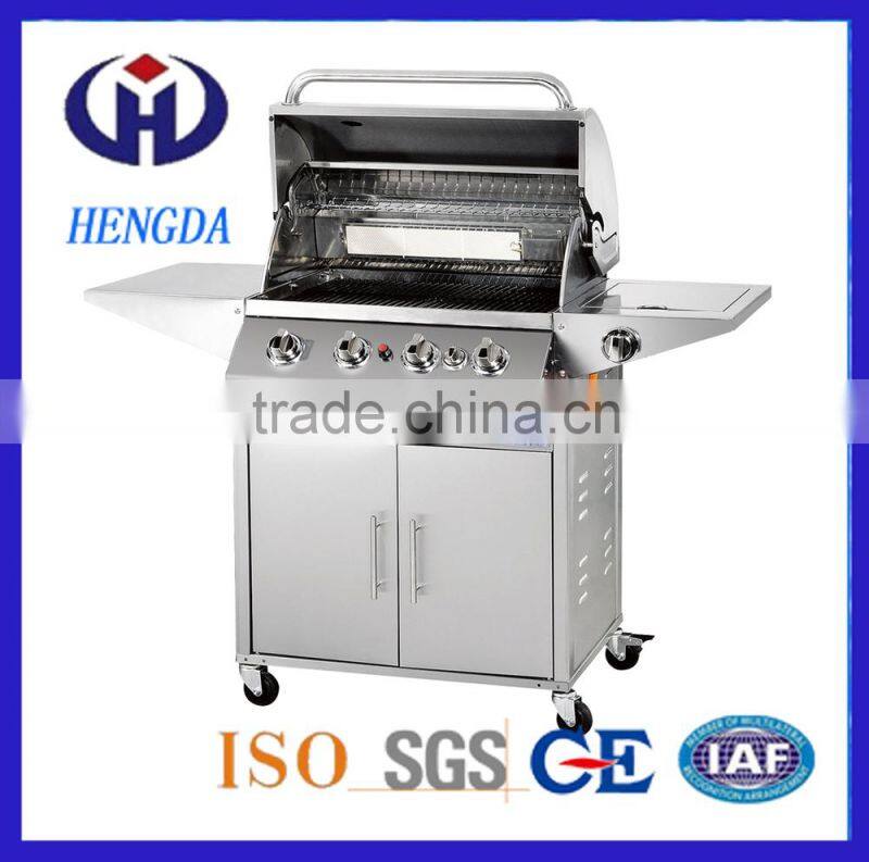 BARBECUE GRILL And GAS BBQ STAINLESS STEEL WITH THERMOMETER AVALONRELAX