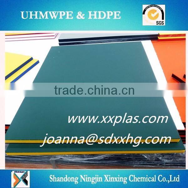 Anti slip surface dual color triple layer hdpe sheet