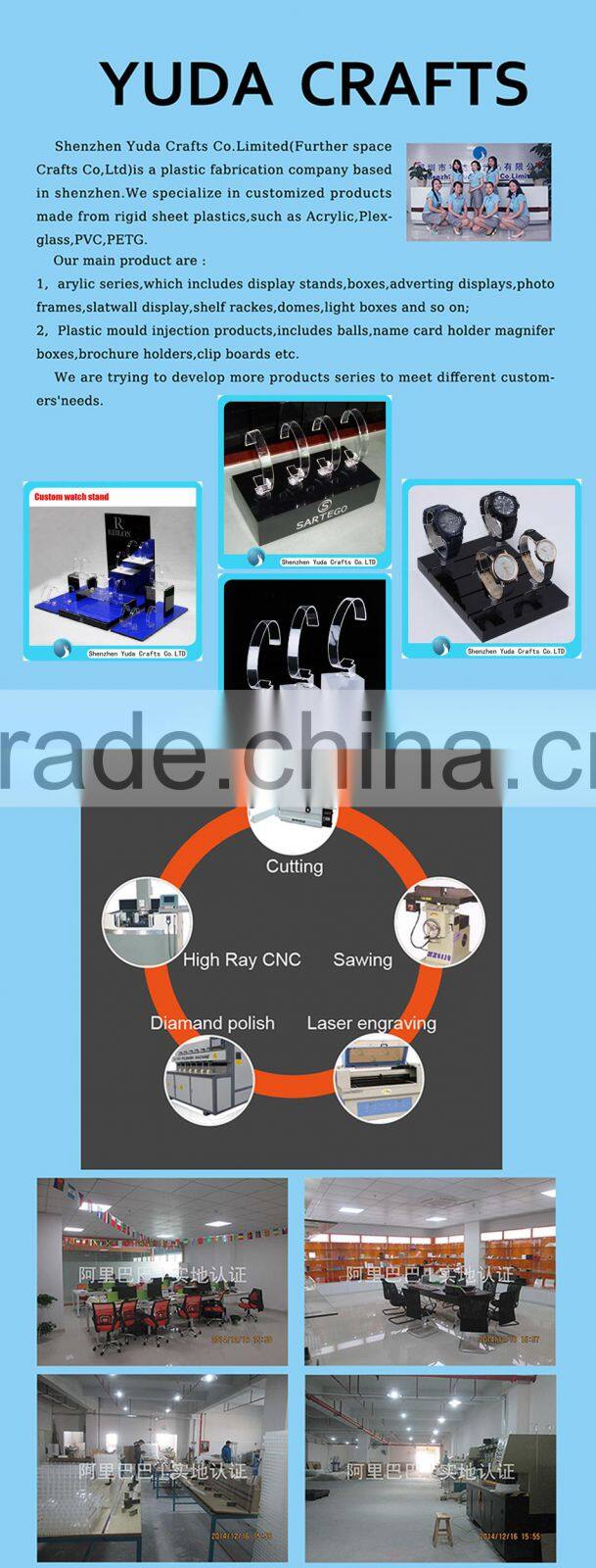 Beautiful purple color counter blocks for watches with 4 c rings