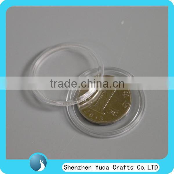Hot sale round coin capsules wholesale transparent coin box