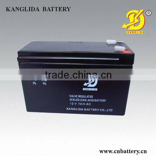 deep cycle maintenance free battery 12v7ah for alarm system