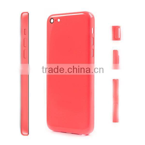 pink color mobile phone housing for iphone 5c