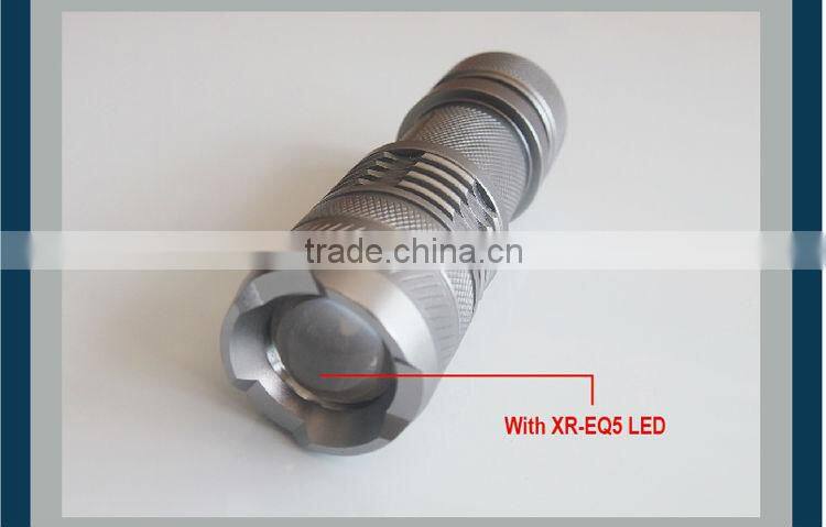 Aluminium Zoomable CREE Mini Clip Flashlight