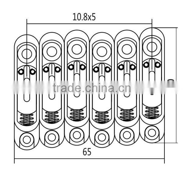 Guitar Bridges Tailpiece for 6-Strings