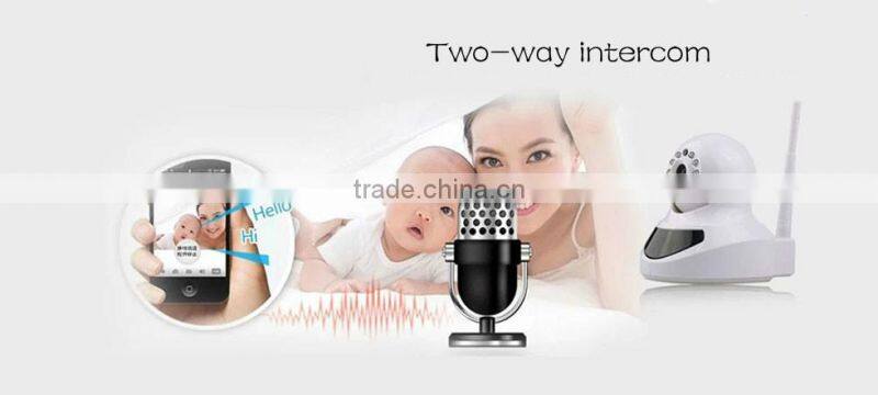WIFI/WIRE 720P Pan/tilt onvif ip camera speaker microphone
