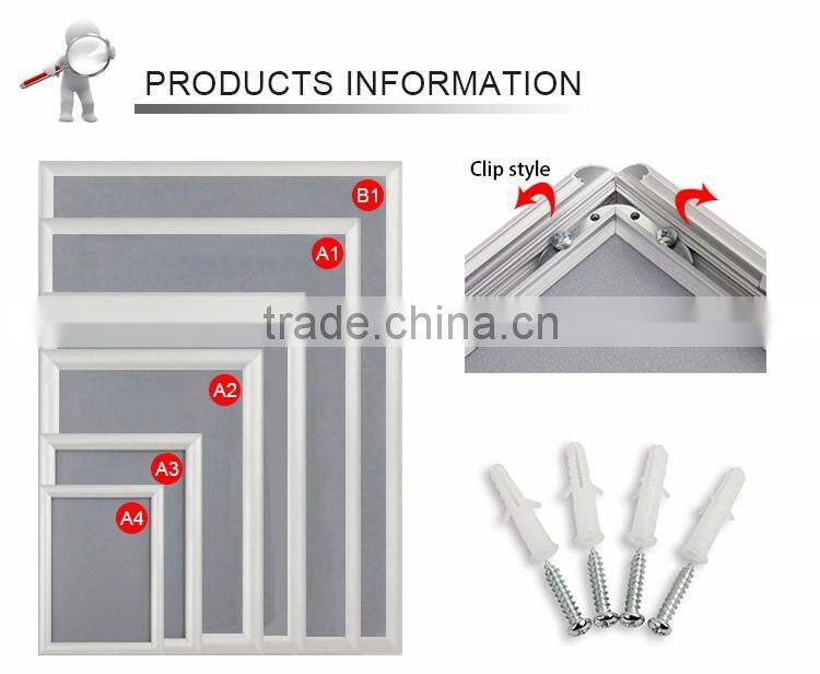 best selling 100% high quality aluminum extrusion snap frame