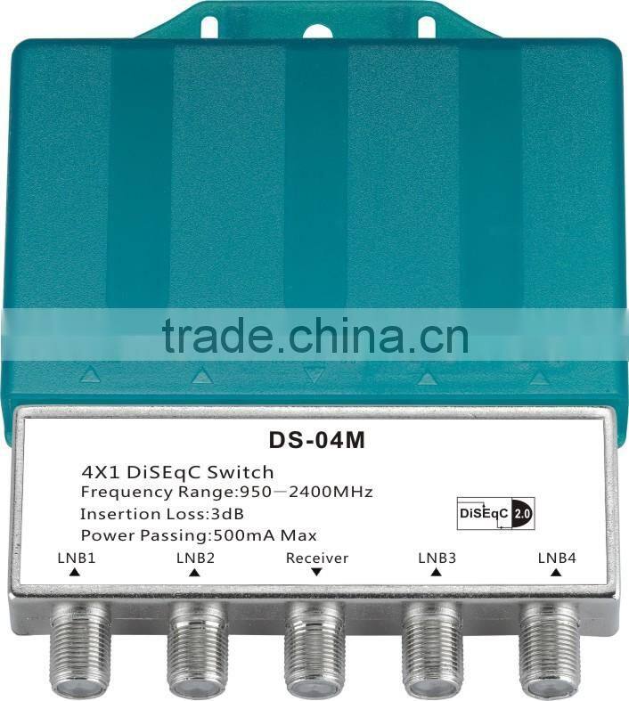 Water Proof DiSEqC Switch 4 in 1 DiSEqC 1.0,2.0