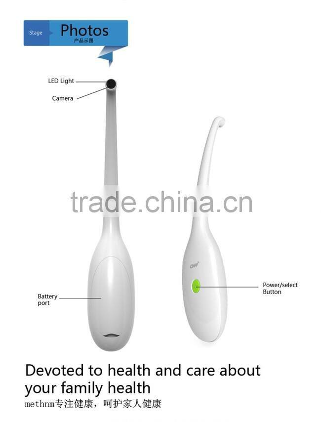Visible multi-function intraoral camera wirelss connection real time observation dental camera for family health