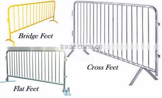 Safety metal fence pedestrian traffic temporary crowd control barrier