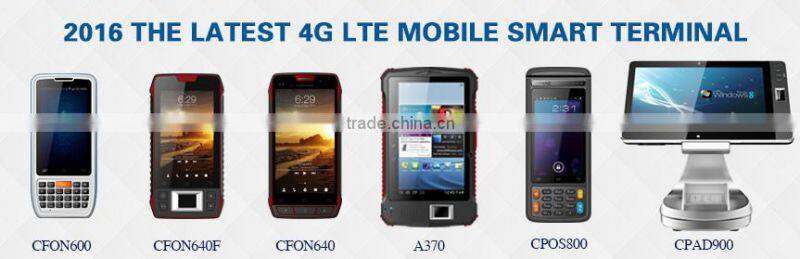 Android Quad-core 4 inchTouch Screen 4G LTE Handheld Mini POS Terminal with WIFI GPS Bluetooth thermal printer built-in