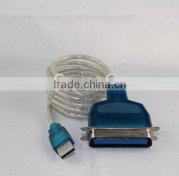 USB to Parallel Adapter Cable IEEE 1284 with usb printer cable