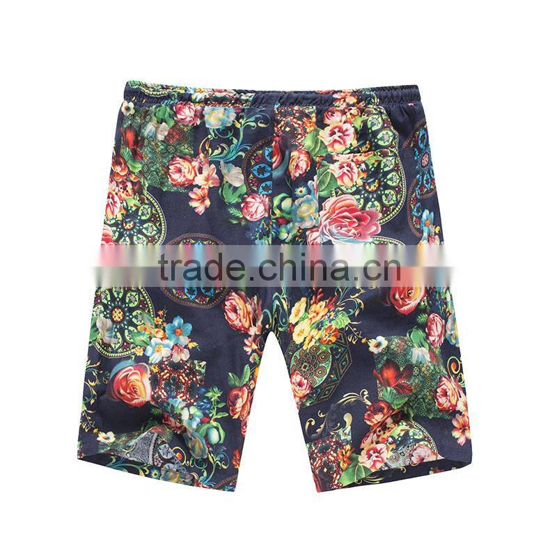 Summer 2015 Men's beach pants loose men casual linen summer shorts