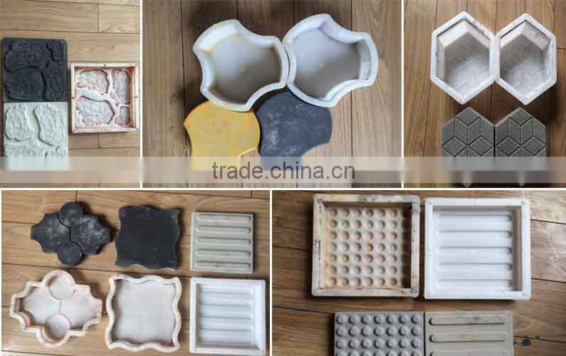 plastic modling paver block