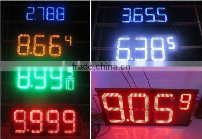 outdoor waterproof wireless LED Fuel Price Sign Display with Digits display