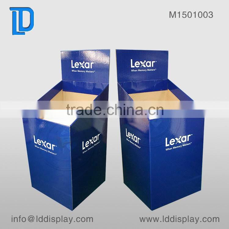 Custom Printed Cardboard Dump Bins Display Stand