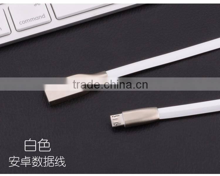 Rhombus Zinc Alloy USB for V8 micro usb data cable pure copper wire