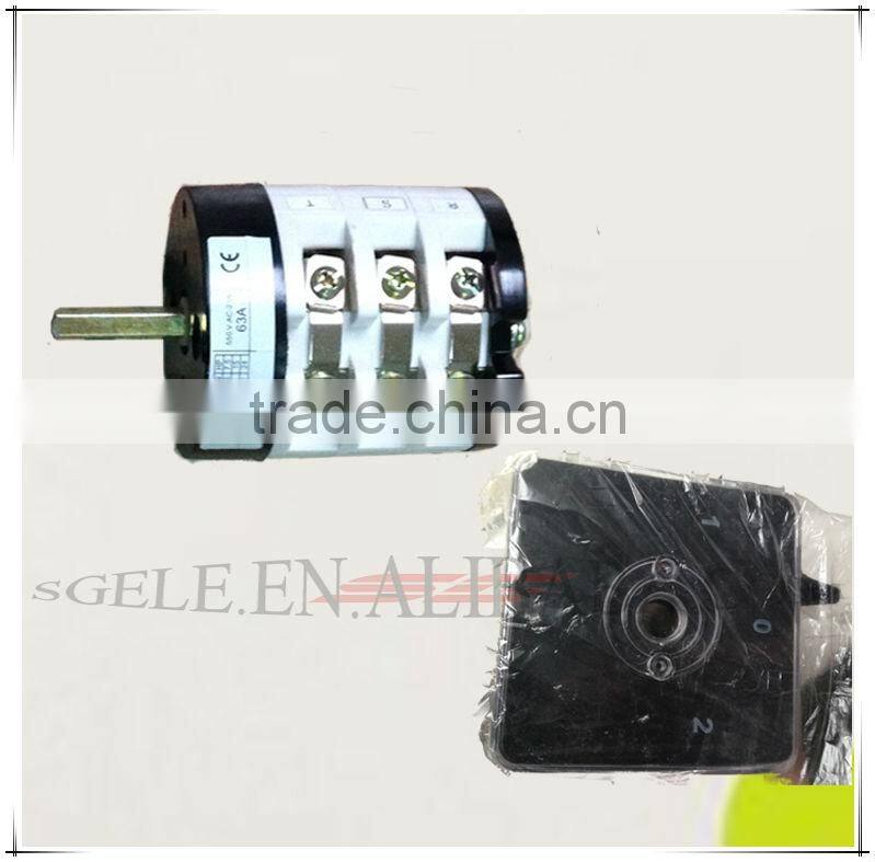 ROTARY SWITCH with face plate face PANEL 32A 3POLE Selector changeover transfer switch