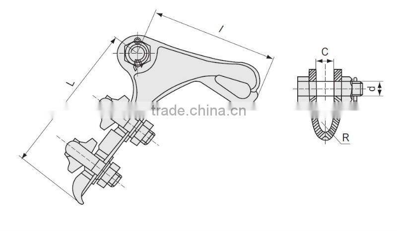 NLD Series tension clamp /bolt type strain clamp