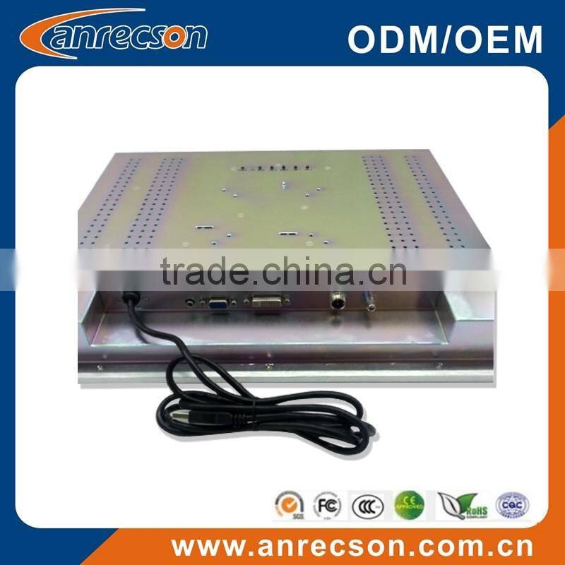 10.4" industrial touch monitor with aluminum bezel for industrial purpose