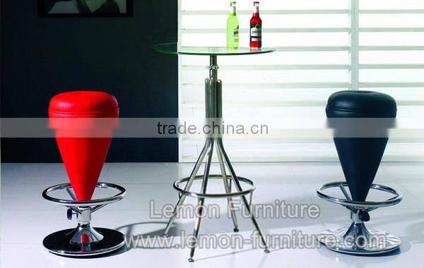 Low price promotional rechargeable led bar table and chairs