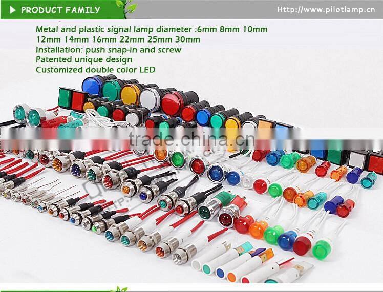 240v led light lamp box fire control panel indicator light panel mount light