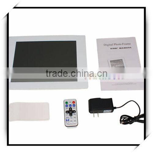 10.4" Wide Screen Ratent LCD Large Size Digital Photo Frame White