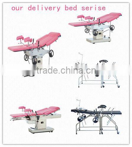 (KL-3A) Portable Stainless Steel Labor And Delivery Beds gynecological examination table ELECTRIC obstetric delivery table