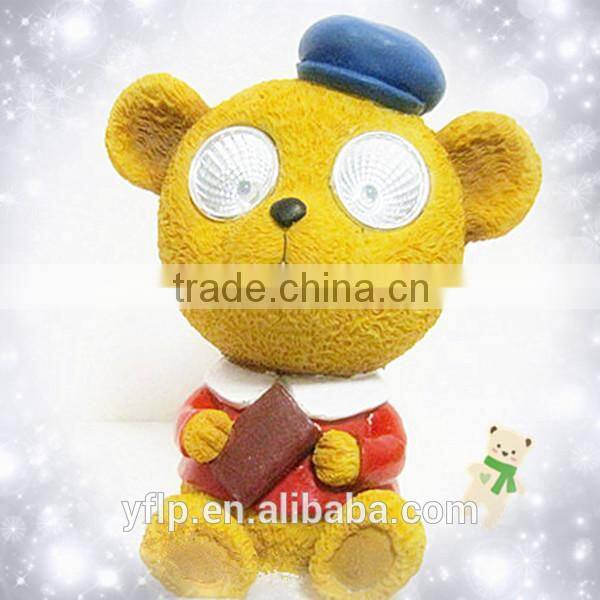 Resin A Little Robot Boy Led Light Ornament Craft for Home & Garden Decoration