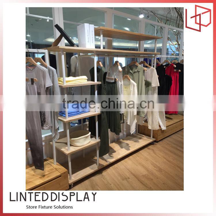 High quality clothes retail store display shelves