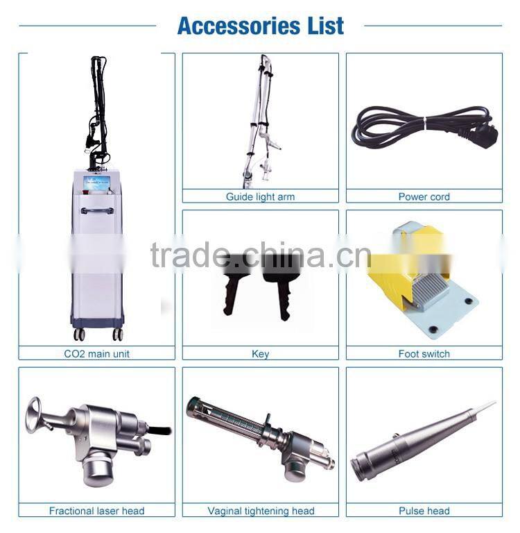 2016 Alibaba express scar repair beauty equipment Fractional CO2 Laser with usa imported laser tube