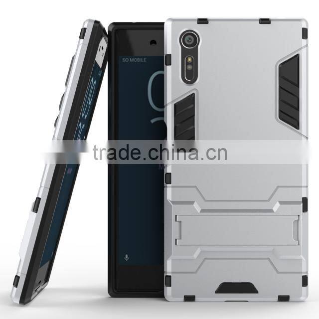 GVC Slim Hard Phone Case Robot Armor Hybrid Back Cover for Xperia XZ Compact For Sony Xperia Z5 FOR TRANSFORMER CASE KICKSTAND
