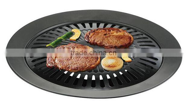Circular Grilling Surface Stovetops Double-Layered Nonstick Surface Electric Gas and Propane Stoves or Outdoor BBQ